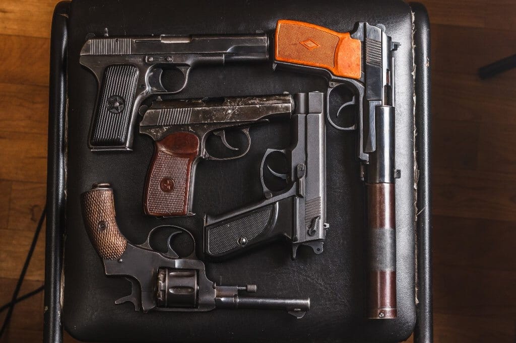 average handgun weight