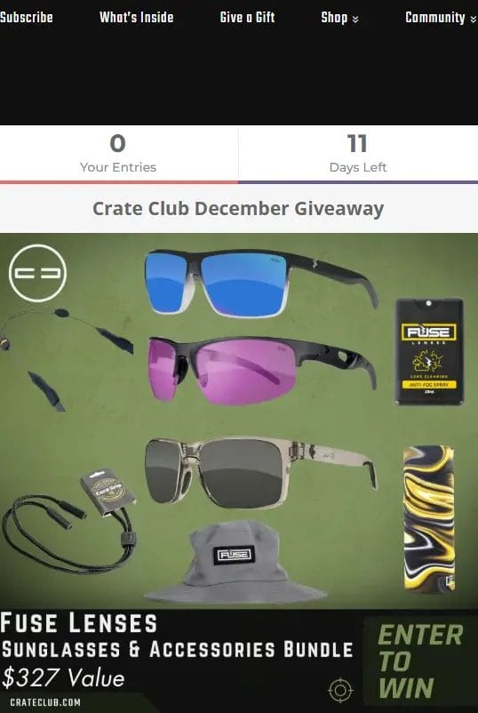 Enter Crate Club's December Giveaway for a Chance to Win Big