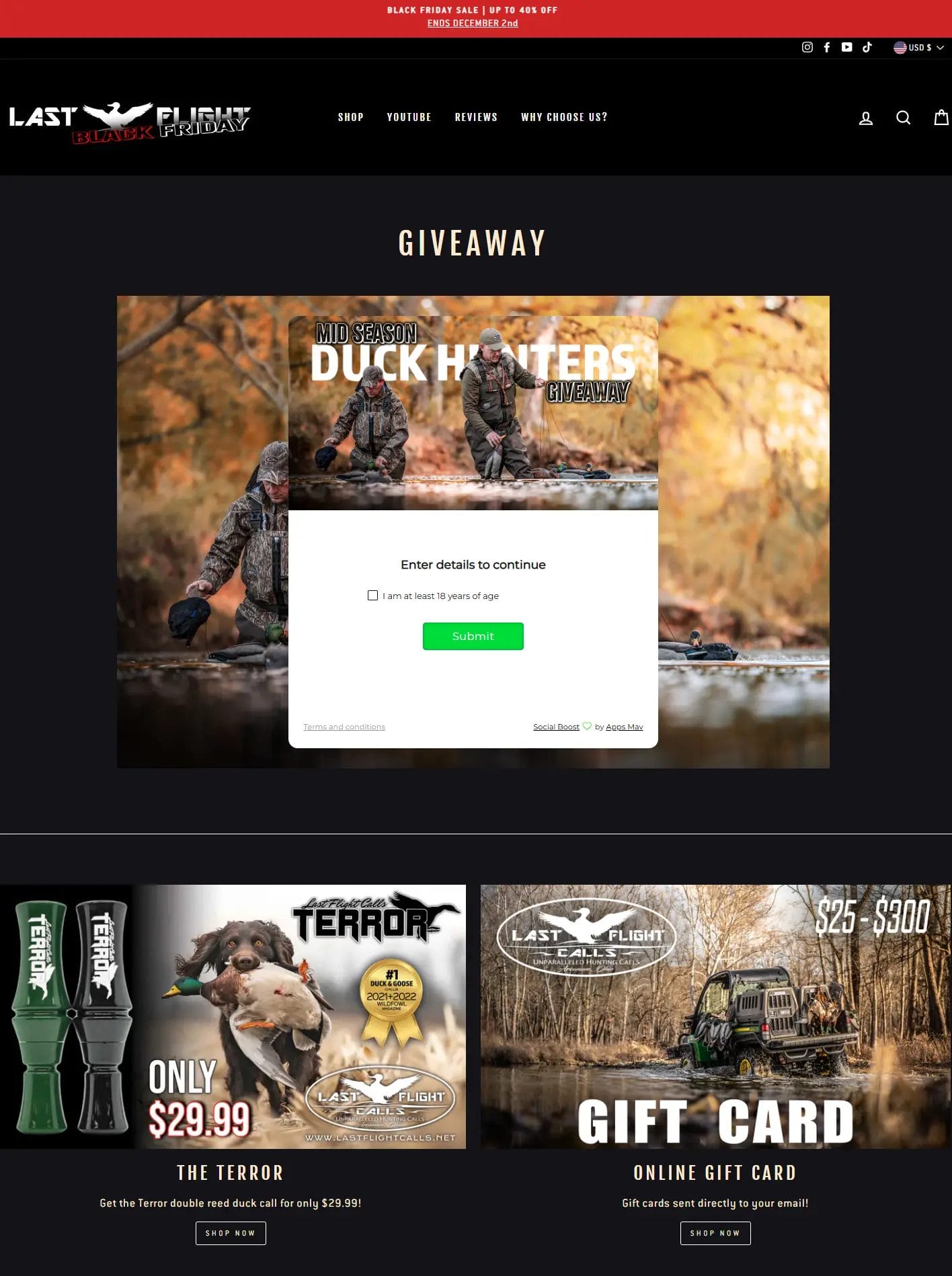 Mid-Season Duck Hunters Giveaway