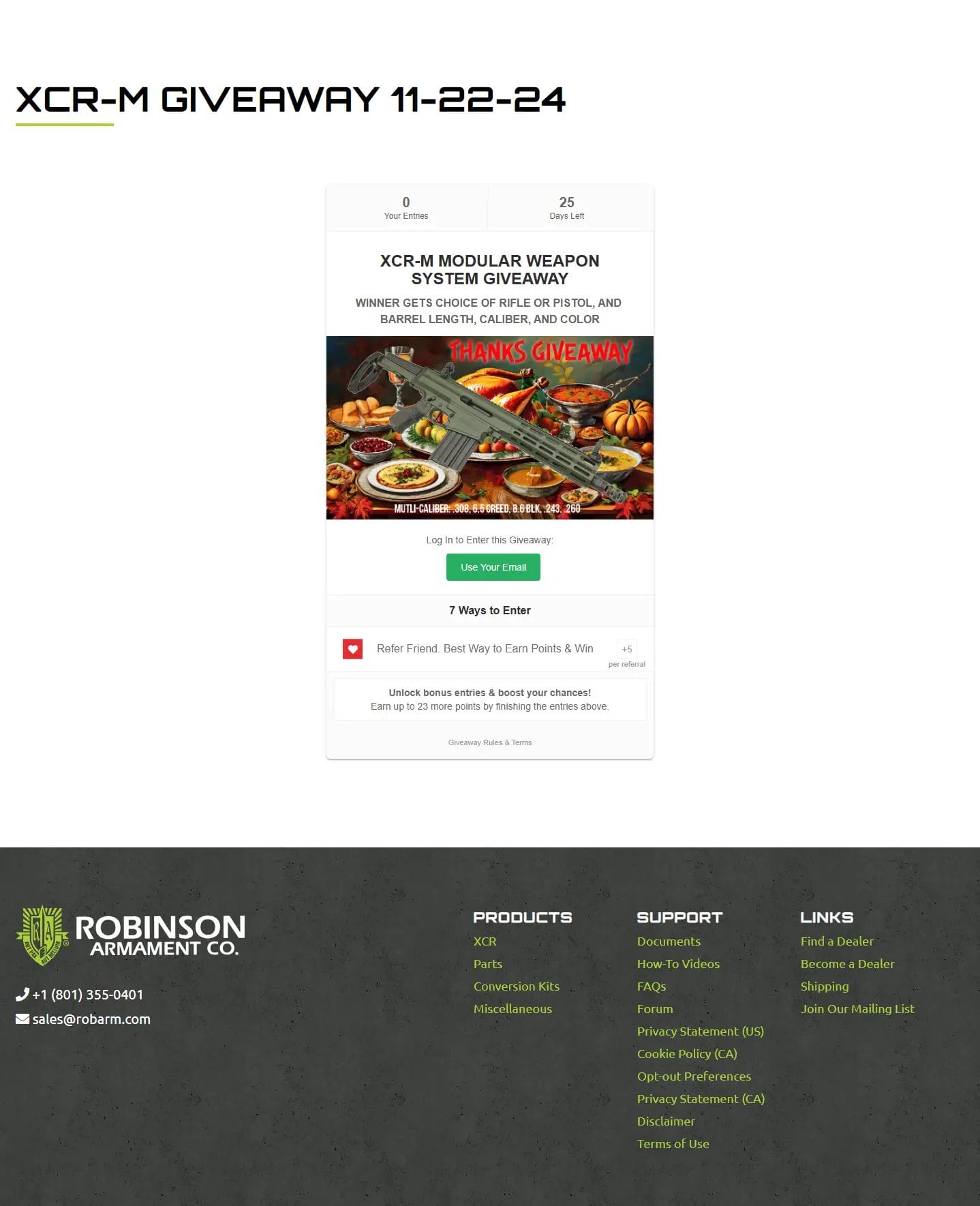 XCR-M Modular Weapon Giveaway – Customize Your Rifle or Pistol Today!