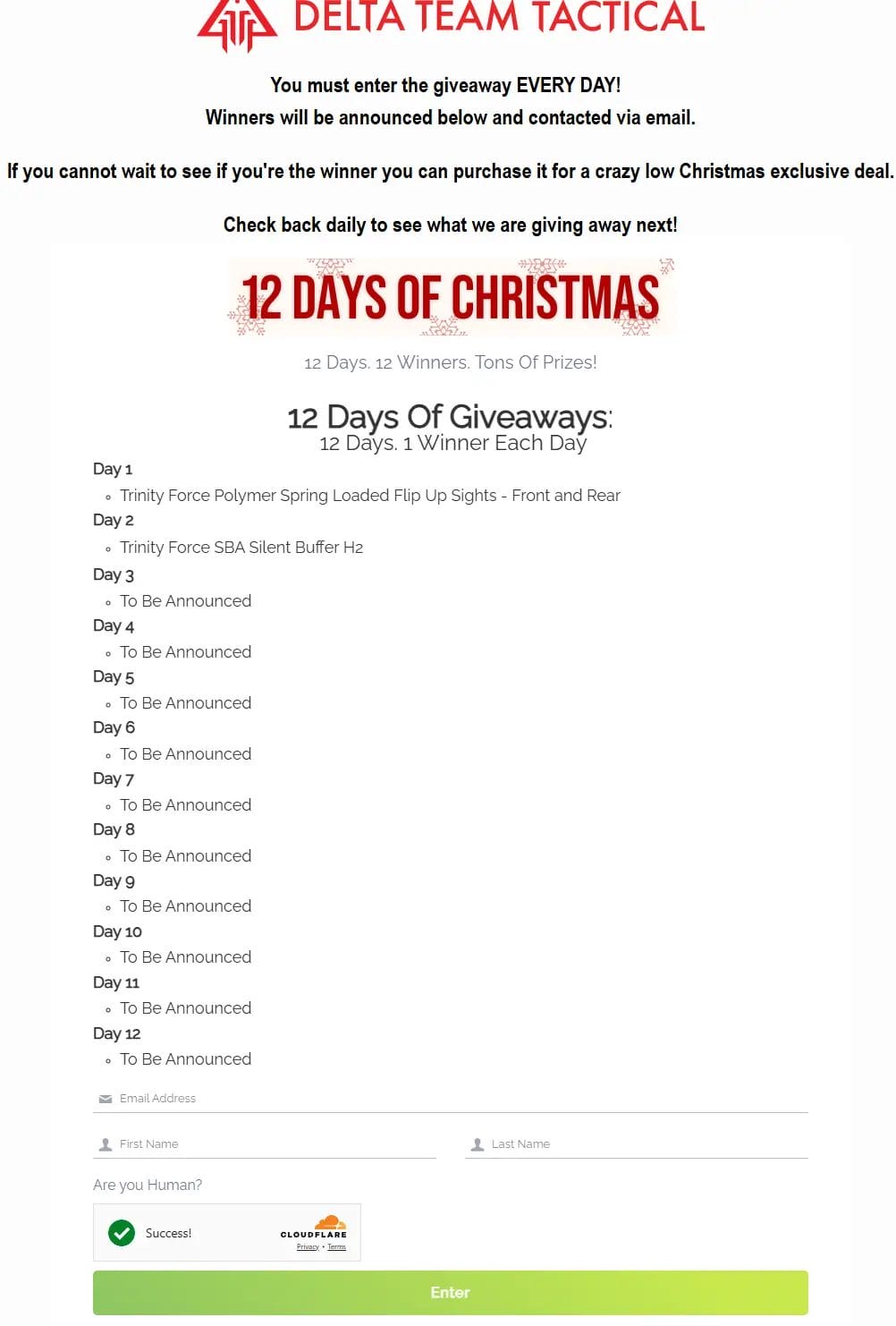12 Days of Giveaways Win Big with Delta Team Tactical!