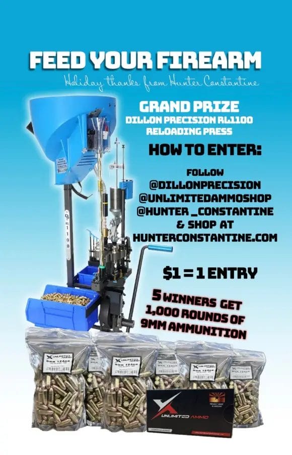 Feed Your Firearm Giveaway Win Dillon Precision Reloading Kit & Ammo!