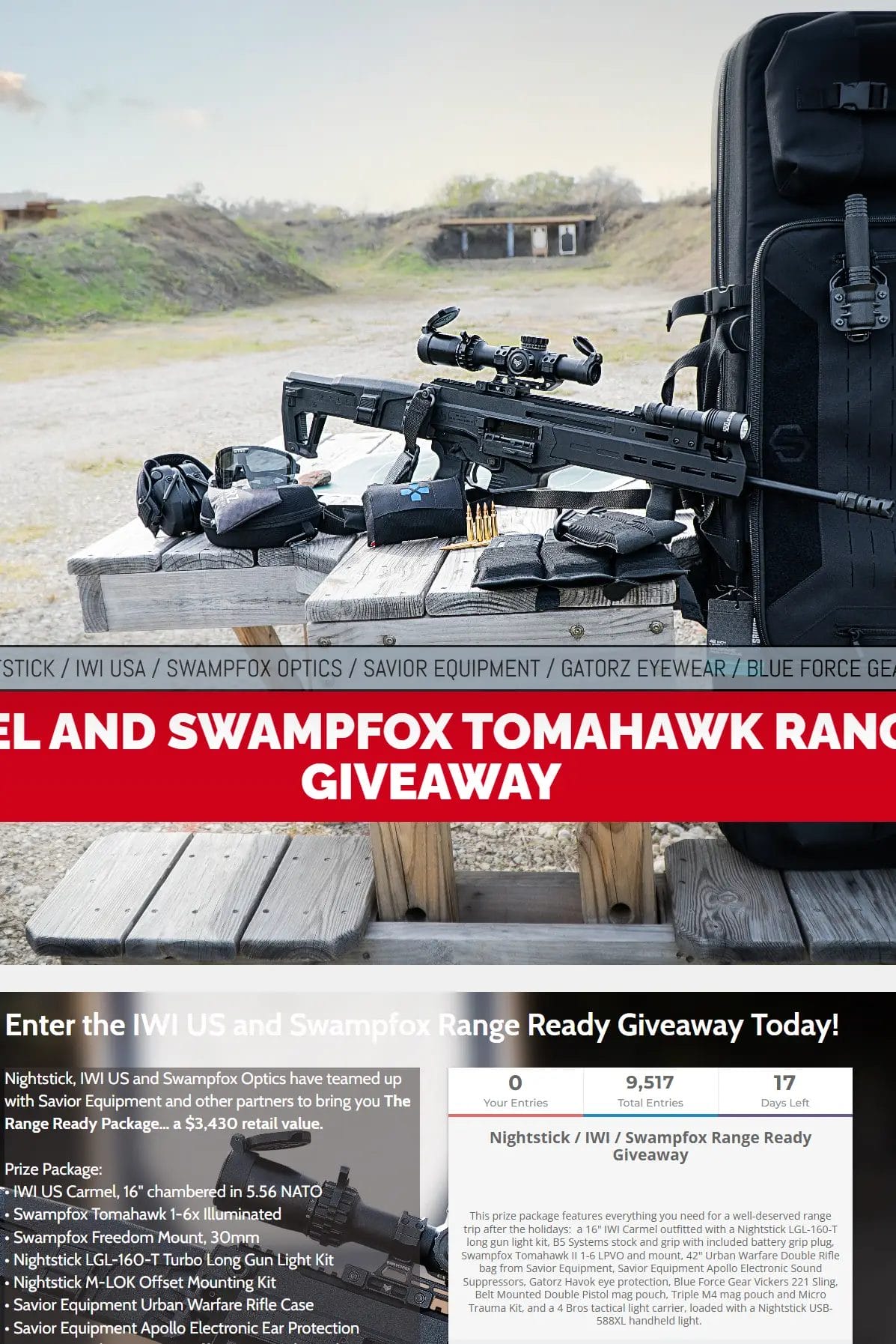 Nightstick IWI Swampfox Range Ready Giveaway – Win Gear & Accessories!