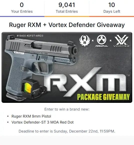 Ruger RXM Pistol & Vortex Red Dot Giveaway by Sportsman's Outdoor