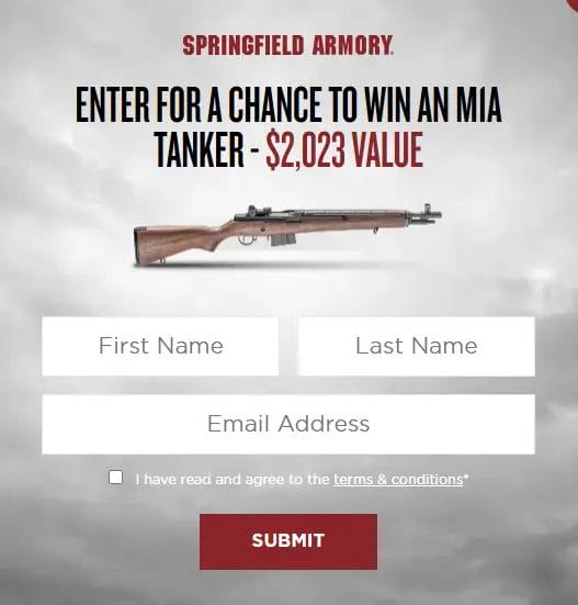 Springfield Armory Giveaway Win an M1A Tanker Rifle Worth $2,023!