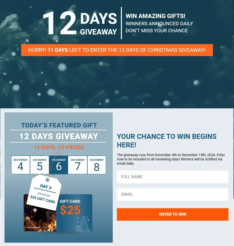 Win Big with propper Giveaway – Enter for Your Chance to Win!