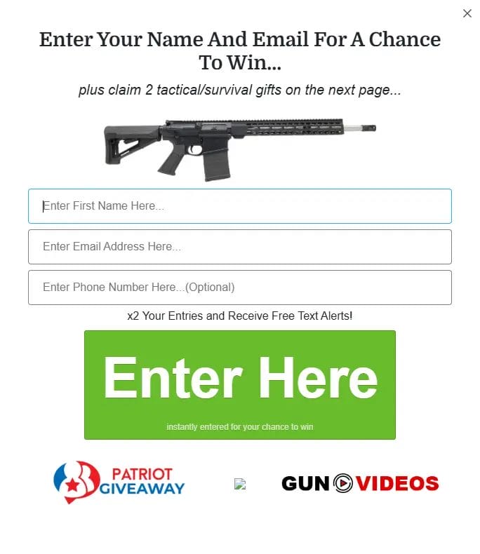 Win a $1,299 PSA AR-10 Semi-Auto Rifle from Patriot Giveaway!