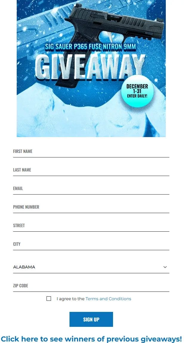 Win a Sig Sauer P365 Fuse in GrabAGun's Exclusive Giveaway!