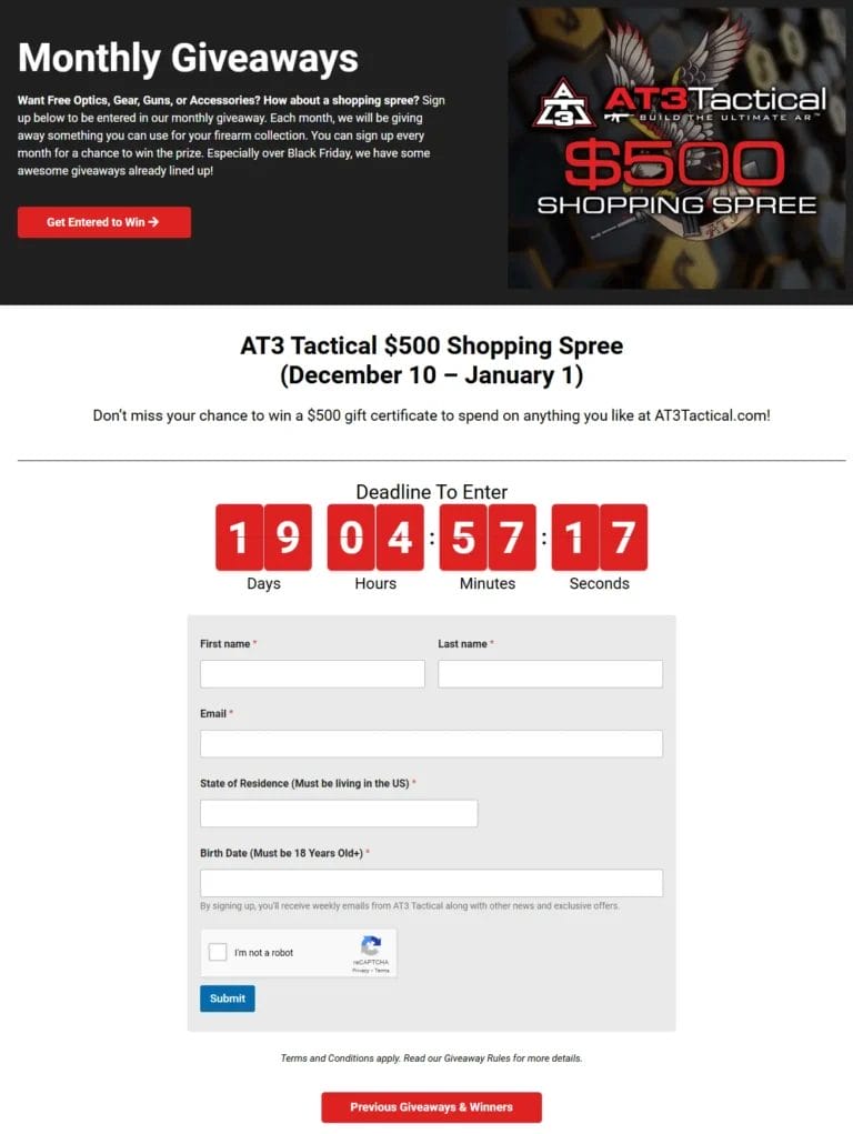 Win an AT3 Tactical Prize Package in the Latest Giveaway!